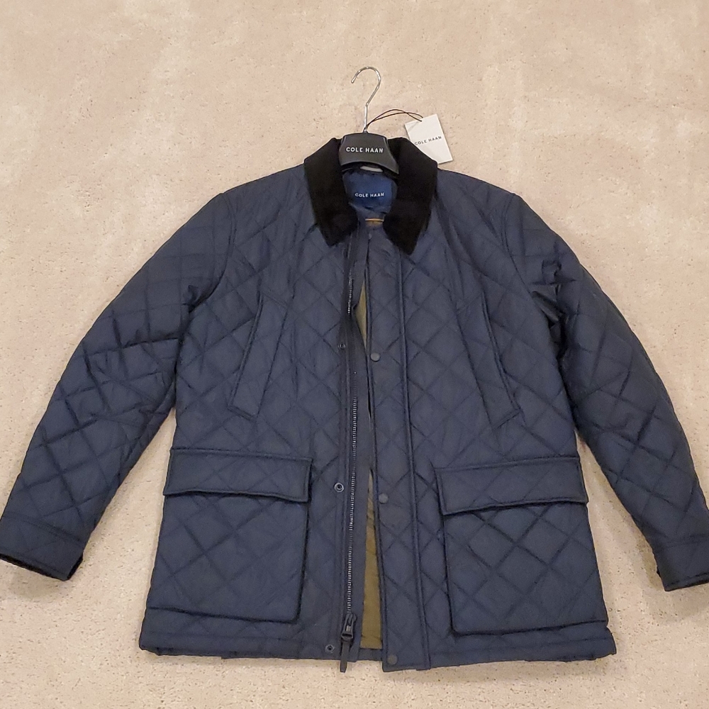Cole Haan Men's Quilted Nylon Barn Jacket